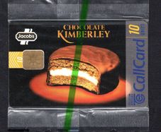 1997 Ireland 10 unit Jacob's Kimberley biscuits. Features the slogan "Individually wrapped for individual pleasure" (ODS2) Call Card Mint in packaging