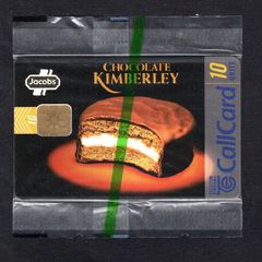 1997 Ireland 10 unit Jacob's Kimberley biscuits. Features the slogan "Individually wrapped for individual pleasure" (ODS2) Call Card Mint in packaging