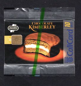 1997 Ireland 10 unit Jacob's Kimberley biscuits. Features the slogan "Individually wrapped for individual pleasure" (ODS2) Call Card Mint in packaging