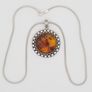 925 vintage Silver necklace baltic amber Image 2