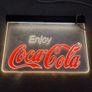 Coca Cola Lighted Plexiglass Sign Original 90's Image 3