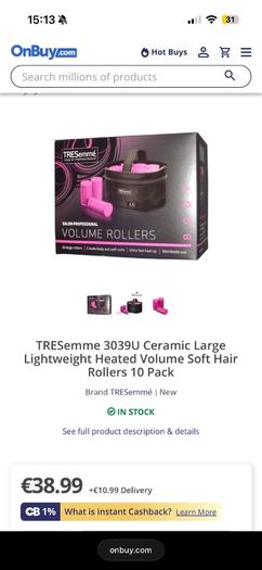 TRESemme heated hair rollers Brand new