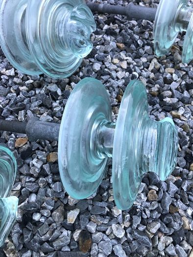 vintage glass insulator