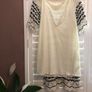 ZARA Black & White Crochet Knit Mini Dress - Size 6 Image 3