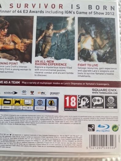 Tomb Raider PlayStation3 Ps3 Games Original