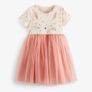 Pink Bunny Short Sleeve Party Tutu Dress 6-7 years Image 3
