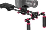 Camera Shoulder Rig, Video Film Making System Kit for DSLR Camera and Camcorder with Soft Rubber Shoulder Pad and Dual Hand Grips, Compatible with Canon/Nikon/Sony/Pentax/Fujifilm/Panasonic (FREE POSTAGE)