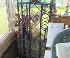 vintage metal winerack