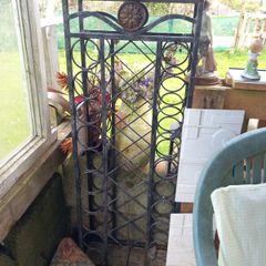 vintage metal winerack