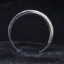 Vintage French 9ct White Gold Double Row Diamond Ring  Hallmarked  Size 53.5 Image 5