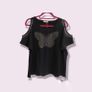 Women's shoulder top with a butterfly Image 4