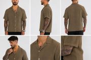 Summer Breeze Textured Shirt  Brown
