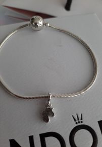 New genuine pandora small essence/me bracelet and Unicorn charm