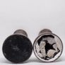 Pair of mid century silver candle sticks Image 2