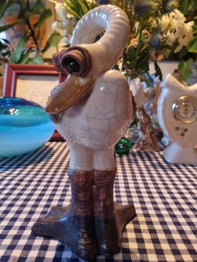 Funny Pottery Figure of a Duck