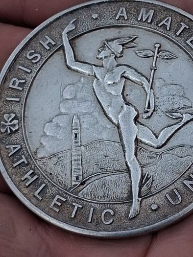 Sterling Silver Irish National Long Jump Medal 1949(48.4 grams)