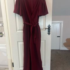 NEW Girl In Mind Burgundy Jumpsuit with pockets - Size 12 current stock