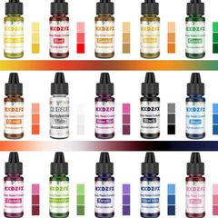 Epoxy Resin Pigment - 15 Color Liquid Translucent Epoxy Resin Colorant, Highly Concentrated Epoxy Resin Dye for ewelry DIY Jewelry Making, AB Resin Coloring for Paint, Craft (FREE POSTAGE)