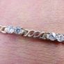 Vintage Sterling Silver 925 Cubic Zirconia Tennis Bracelet 14 Grams 8" Long Image 4