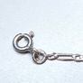 9ct White Gold Figaro Chain Necklace 45cm | Hallmarked 375 Image 5