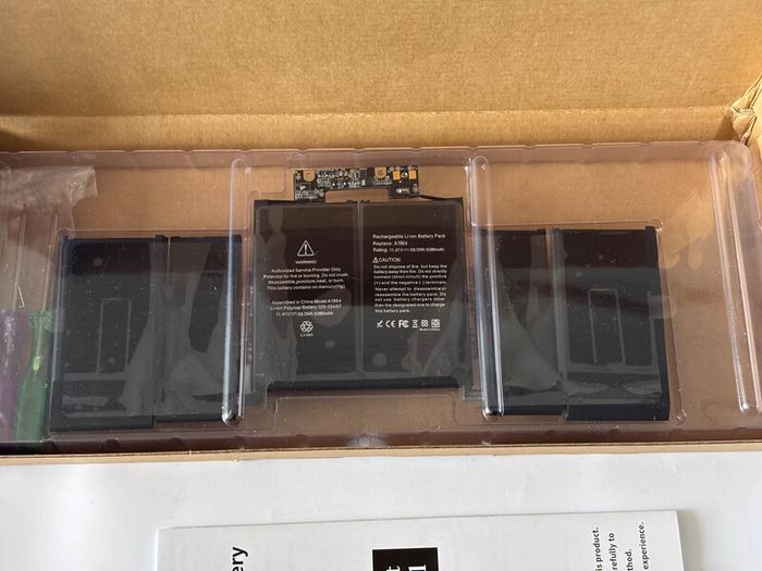 A1964 Battery for MacBook Pro 13 Inch A1989 (Mid 2018, 2019) & MacBook Pro 13 Inch A2251 (2020), Replacement Laptop Battery A1964, 11.4V 58Wh/5086mAh