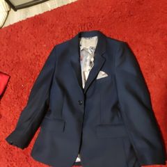 BNWT Age7 Navy Suit Jacket and Waistcoat,