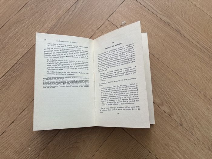 Fundamental Rights in the Irish Law and Constitution by J. M. Kelly, Allen Figgis, Dublin, hardback