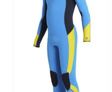 Billabong Absolute Junior 5:4 Chest Zip Winter Wetsuit - Cyan