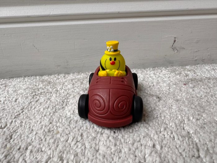 Mcdonalds Happy Meal Mr Men Mr Funny Figure Car Vehicle approx. approx. 5 cm. Used Please see photos
