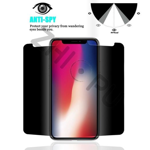 Top Quality 2.5D Arc Edge Privacy Tempered Glass For Apple iPhone X Screen Protector Film Guard Cover Shield