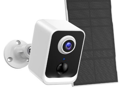 PEEIPM Security Cameras Wireless Outdoor with Battery, Solar Cameras for Home Security Outside, Otudoor Camera with Color Night Vision, AI Detection, 2-Way Talk, IP66 Waterproof, SD Card/Cloud Storage