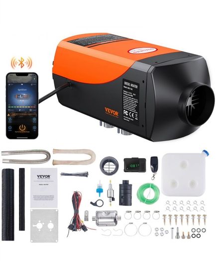 Bluetooth App Control Diesel Air Heater, 12V 2KW