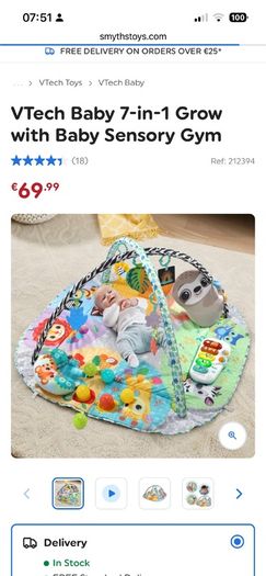 V tech baby play gym