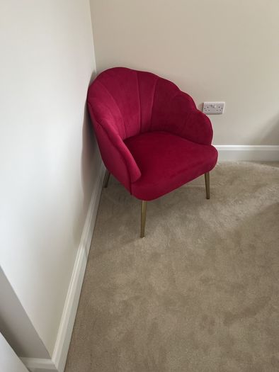statement chair velvet