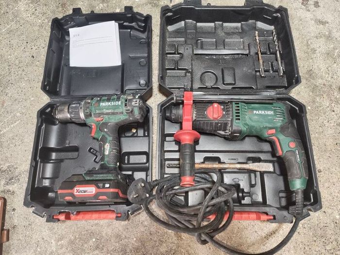 cordless driller and Hammer drill, still on warranty Bills available