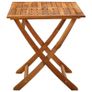 Folding Garden Table 120x70x75 cm Solid Acacia Wood Image 2