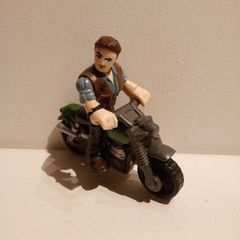 Imaginext Jurassic World Park Owen Figure with Motorcycle