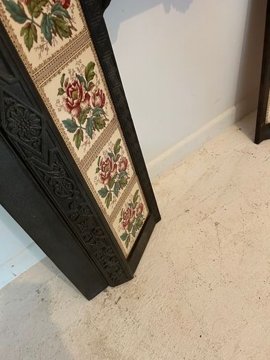 Beautiful Cast Iron Tiled Fireplace Insert