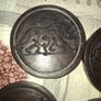 Beautiful Rare Full Set of African Hand Carved Wooden Place Mats with an Amazing Original Holder Postage Available, Image 5