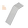 Reusable Metal Straws Stainless Steel Bent 8.5cm 5 in Pack Image 7