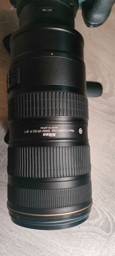Nikon AF-S NIKKOR 70-200mm f/2.8G ED VR II + FTZ adapter + 77mm filter