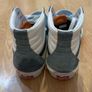 Vans Old Skool trainers in varsity canvas with blue suede Image 2