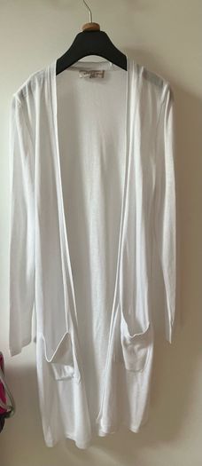 White cardigan