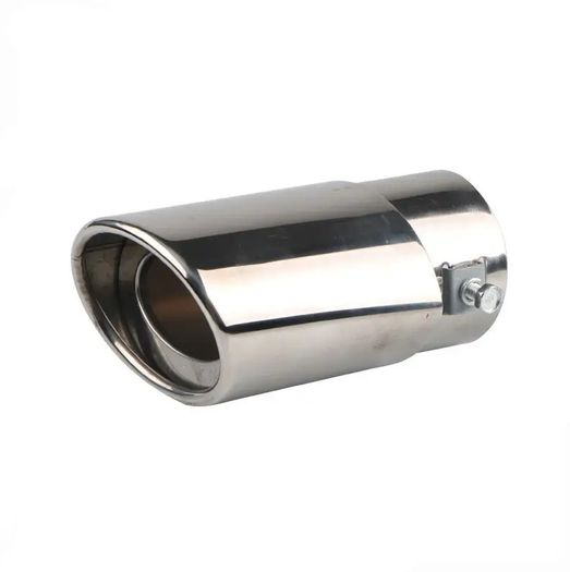 Stainless Steel Car Exhaust Tip Universal Car Exhaust Pipe Modification Tail Throat Tail LPipe Blue Burnt Sliver Finish Tailpipe