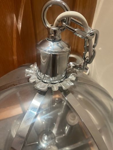 Orb polished silver Ceiling Light from Stillorgan Decor
