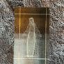 Laser Etched Virgin Mary Crystal Paperweight Image 4