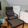 Ikea Piang Chair And Footstool Image 2
