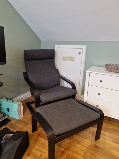 Ikea Piang Chair And Footstool