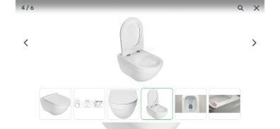 Roca Hebe wall hung toilet bowl