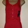New with Tags Gap Ladies Red Polka Dot Top size Small Image 2